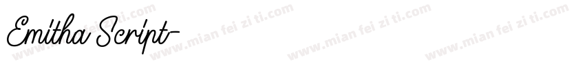 Emitha Script字体转换